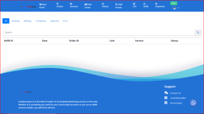 Super rental panel script | Blue Smm Panel Script - Image 2