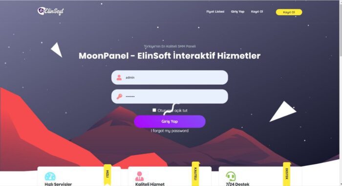 Elinsefit SMM Panel Script in Turkish Language